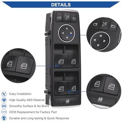 Master Power Window Switch Button Front Driver Side – Compatible with 2008-2017
