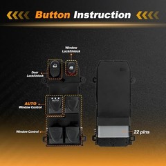 1 AUTO Power Window Switch for Honda Civic 2006-2011 Window Control Switch