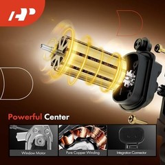 Electric Power Window Regulator with Motor Compatible with Rear Driver