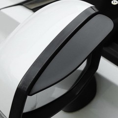 Car Rearview Rain Eyebrow Shield, Car Mirror Rain Protector Color: Solid Black