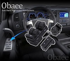Power Window Control Switch Button & Front Driver Side Door Lock Switch &