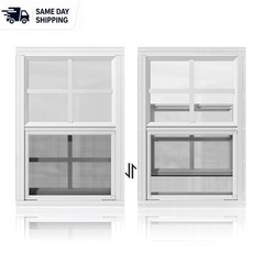 Modern 2 Pack White Flush Mount Shed Windows 18″ x 27″ for Bright Ventilation