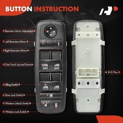 Master Power Window Switch Compatible with Dodge Durango 2014-2015 & Jeep