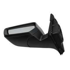 Gloss Black Driver Side Mirror Assembly Compatible with 2014-2019 Impala Left