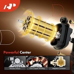 Front Left Power Window Regulator with 2-Pin Motor Compatible with Toyota