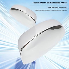 2pcs Upper Mirror Cap Chrome Plated Fits for 1500 2500 3500HD 2007-2013 Tahoe Su