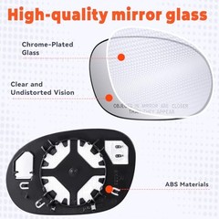 Driver Left Side Mirror Replacement For Dodge Challenger 2008 Driver Side Upper