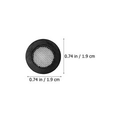 50Pcs Silicone Seal O-Ring Washer with Filter Net for Shower Hose Black