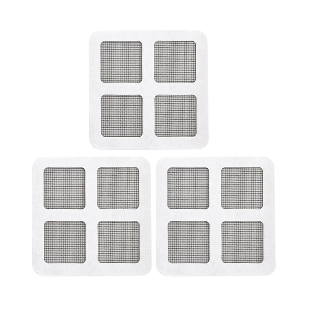 3 Pcs Polyurethane Mesh Self Adhesive Screen Repair Patch for Window Door