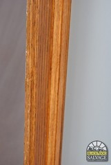 6 Foot Tall Sidelight, Frosted Translucent Glass, Oak, James Madison University