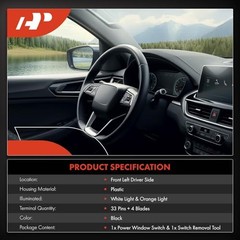 Master Power Window Switch Compatible with Honda Pilot 2016-2021, Ridgeline