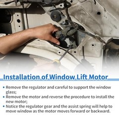 Right Front,Left Rear Power Window Regulator Lift Motor for Hyundai Elantra