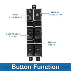 Power Window Switch No.935701Y500 Front Left Driver Side Window Control Switch