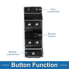 Power Window Switch No.93571M6100 Front Left Driver Side Window Control Switch