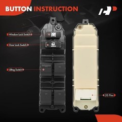 Front Left Driver Side Power Window Switch – Compatible with Lexus GS300
