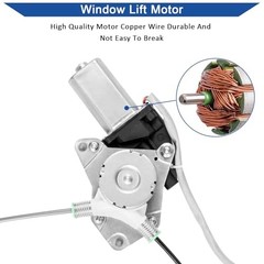 748-131 Power Window Regulator with Motor (6 pins), Front Left Driver Side
