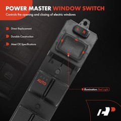 Front Left Driver Side Power Window Switch – Compatible with Mazda 5 2012