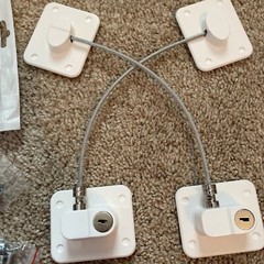 2X Window Door Cable Restrictor Ventilator Kids Baby Safety Lock White Safe New