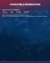 KAX Power Window Regulator Front Left QX60