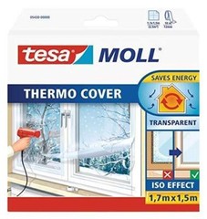 tesa Thermocover Insulating Film window Cover, Choice of size – Transparent