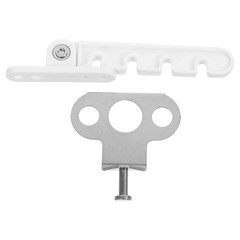 1 Set Window Restrictor Latch – 4 Slots Adjustable Wind Hook Lock – Stainless