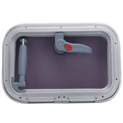 Boat Square Anodized Aluminum RV Yacht Porthole Window Hatch Cover Lid