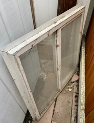 37”x37” Stucco House Window