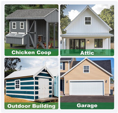 18″x23″ Shed Window 2-Pack with Tempered Glass for Outdoor Use