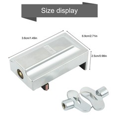 Sash Security Key Lock Sliding Doors Restrictor Child Safety Anti-theft Stopper