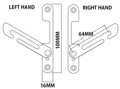 uPVC Window Restrictor Hook Child Lock Restrictor Safety Catch
