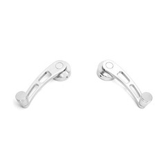 Window Handle Replacement, 2pcs Alloy Window Handle Riser Winder Crank Fit
