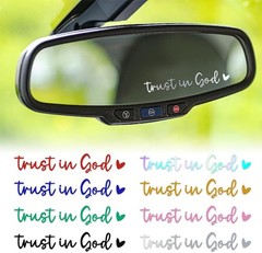 2PCS Rearview Mirror Decal Stickers, Self Affirmation Reminder Vi Color: White