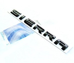 2Pack OEM Sierra Nameplates Letter Emblems Badges Glossy Compatible with Black