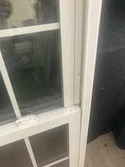 35” W X 57” H Simonton Double Hung Window With Grid Half Screen See Notes