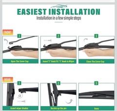 WIND SMILE Windshield Wiper Blades for Kia Sorento 2021 2022 2023 2024,