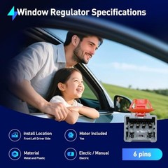 748-129 Front Driver Side Power Window Regulator with Motor (6-Pin) Compatible