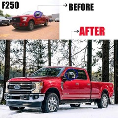 Super Duty Chrome Plated Mirror Covers Ultra Durable Top Half for 2008-2016 Ford