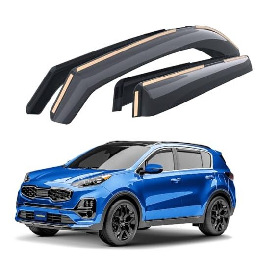 Goodyear Shatterproof in-Channel Window Deflectors for Kia For Sportage 17-22