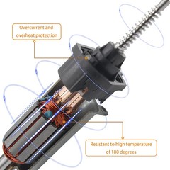 2 pins Power Window Motor Compatible with Kia Sedona Mini Passenger Van 2002-200