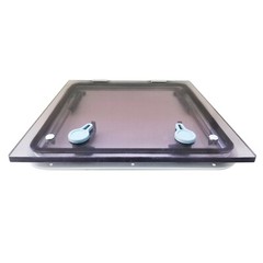 ISURE MARINE Boat Square Aluminum Alloy Frame Porthole Tempered Glass 500*500mm