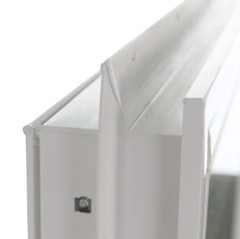 Double Pane Horizontal Window 48″ x 16″ DP30 TEMPERED GLASS White Vinyl Window
