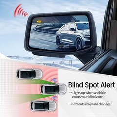 Driver Side Door Mirror for 2019-2024 Chevy Silverado 1500, with Heated Left