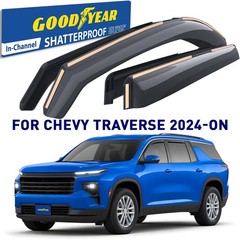 Goodyear Shatterproof in-Channel Window Deflectors for Chevrolet (Chevy) Trav…
