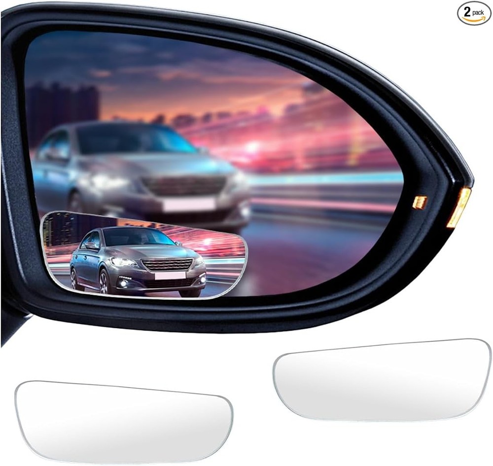 2PCS Blind Spot Mirror, HD Glass Rotate Adjustable Side Mirror, St Size: Strip