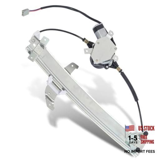 Passenger Side Power Window Regulator With Motor Fit Front Right Black/White
