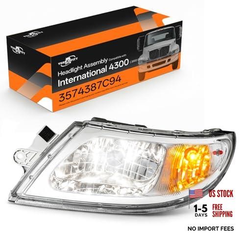 Headlights for International 4300 3200 3300 4100 SBA 4200 4400LP 4400 4900 Left