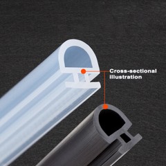 1/2/5/10M PVC/Silicone Door Window Seal Gasket Rubber Strip Slot Draught Repair