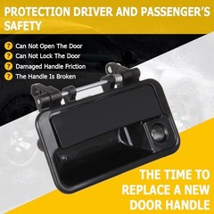 Door Handles Exterior Front Driver Left Side Replacement fit 1989-1994 for
