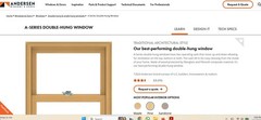 Andersen A-Series top sash double hung window
