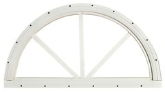 Sunburst Half Moon Shed Windows 14″, 18″, 24″, 30″ Aluminum Frame Tempered Glass
